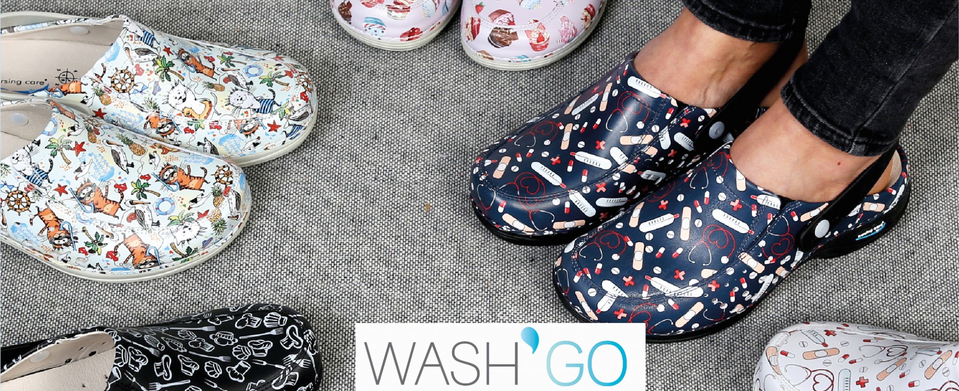 El zueco en piel LAVABLE